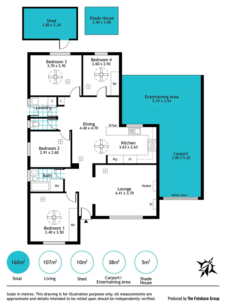 Floorplan of Homely house listing, 45 Byron Avenue, Clovelly Park SA 5042