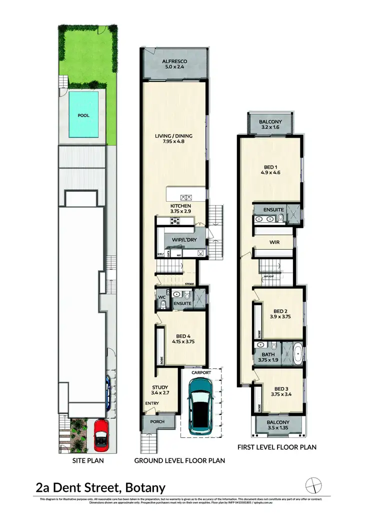 Floorplan of Homely house listing, 2a Dent Street, Botany NSW 2019