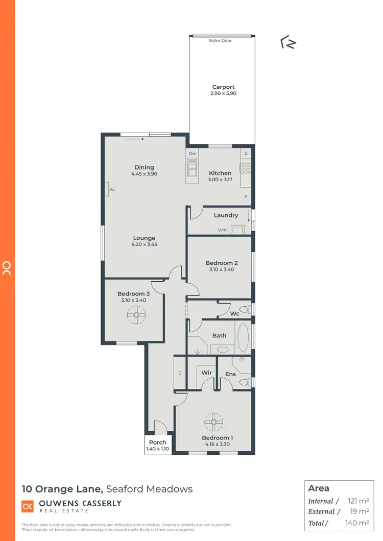 Floorplan of Homely house listing, 10 Orange Lane, Seaford Meadows SA 5169