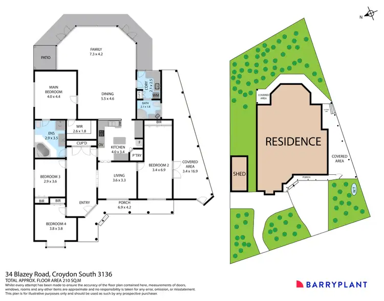 Floorplan of Homely house listing, 34 Blazey Road, Croydon South VIC 3136