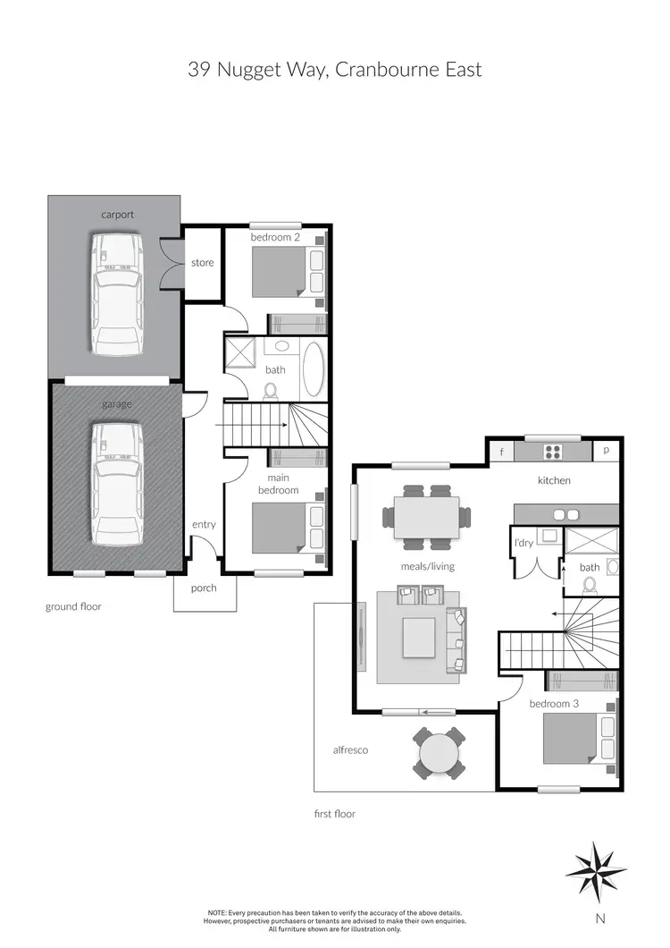 Floorplan of Homely house listing, 39 Nugget Way, Cranbourne East VIC 3977