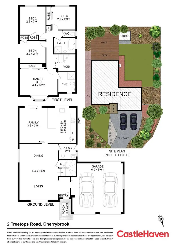 Floorplan of Homely house listing, 2 Treetops Road, Cherrybrook NSW 2126
