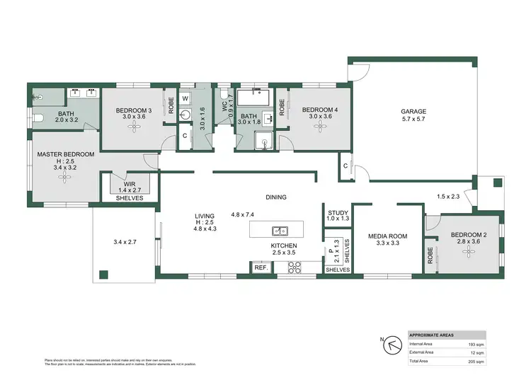 Floorplan of Homely house listing, 12 Mallard Way, Bellbird Park QLD 4300