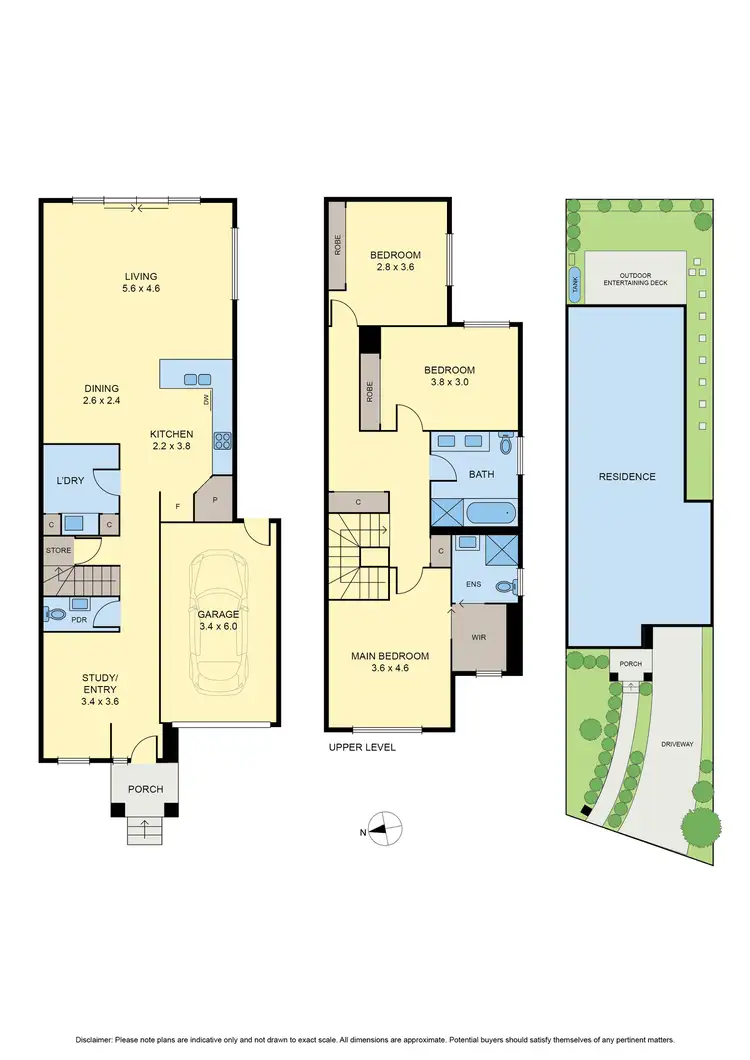 Floorplan of Homely townhouse listing, 32 John Street, Oak Park VIC 3046