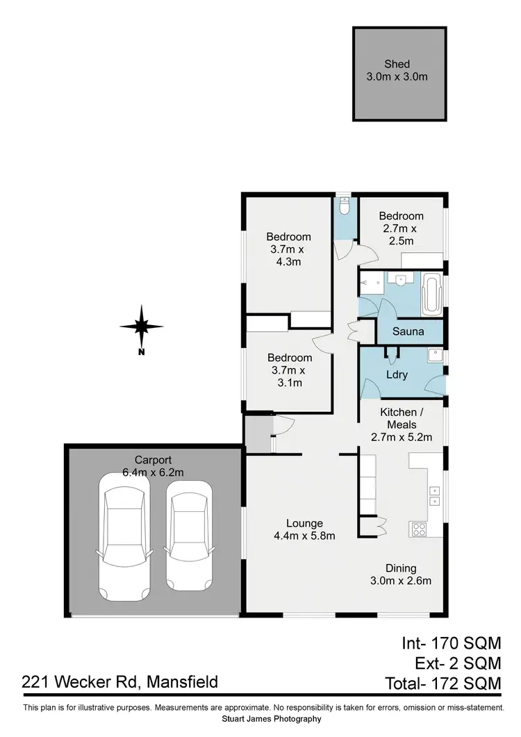 Floorplan of Homely house listing, 221 Wecker Road, Mansfield QLD 4122