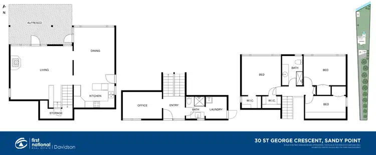 Floorplan of Homely house listing, 30 St George Crescent, Sandy Point NSW 2172