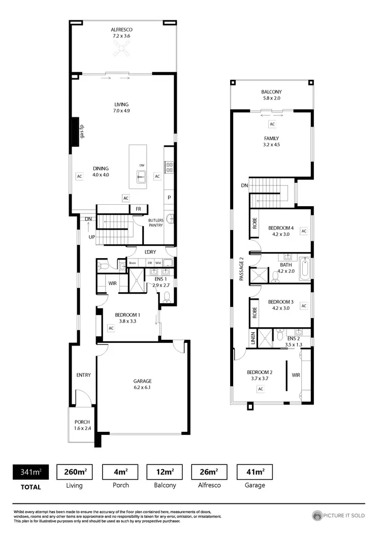Floorplan of Homely house listing, 2C Lochiel Avenue, Campbelltown SA 5074