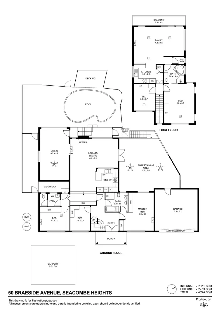 Floorplan of Homely house listing, 50 Braeside Avenue, Seacombe Heights SA 5047