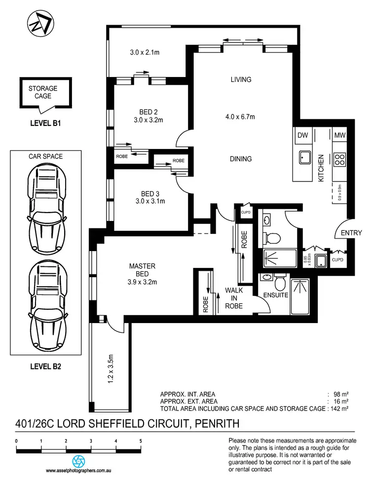 Floorplan of Homely unit listing, 401/26C Lord Sheffield Circuit, Penrith NSW 2750