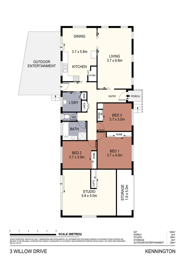 Floorplan of Homely house listing, 3 Willow Drive, Kennington VIC 3550
