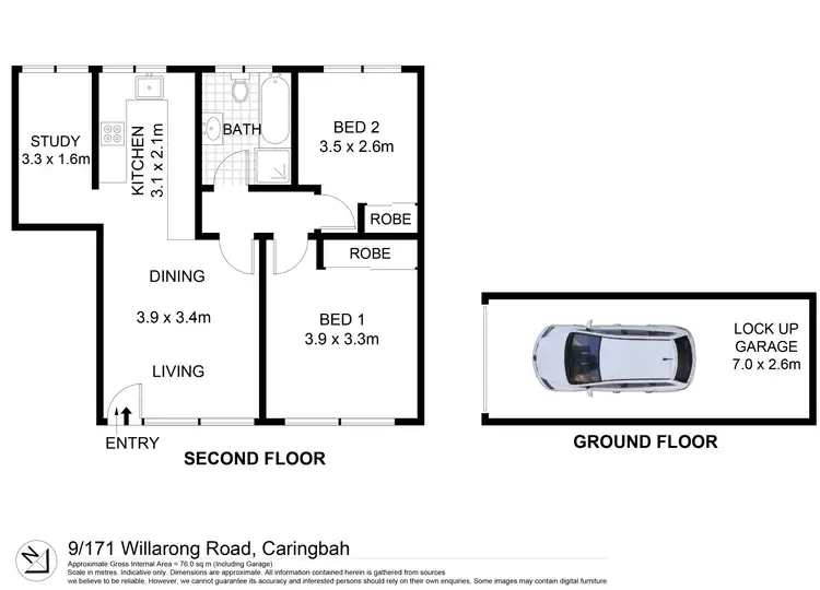 Floorplan of Homely apartment listing, 9/171 Willarong Road, Caringbah NSW 2229