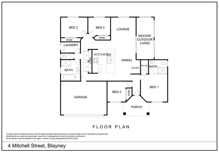 Floorplan of Homely house listing, 4 Mitchell Street, Blayney NSW 2799