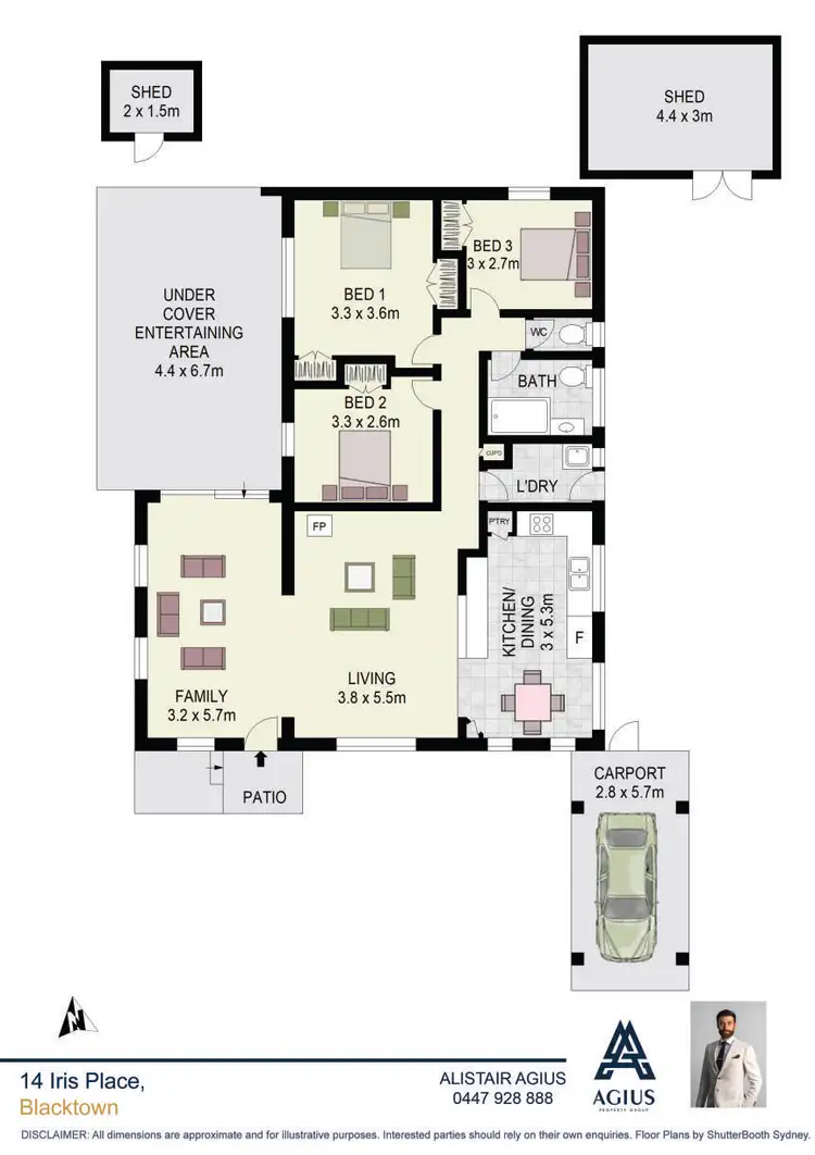 Floorplan of Homely house listing, 14 Iris Place, Blacktown NSW 2148