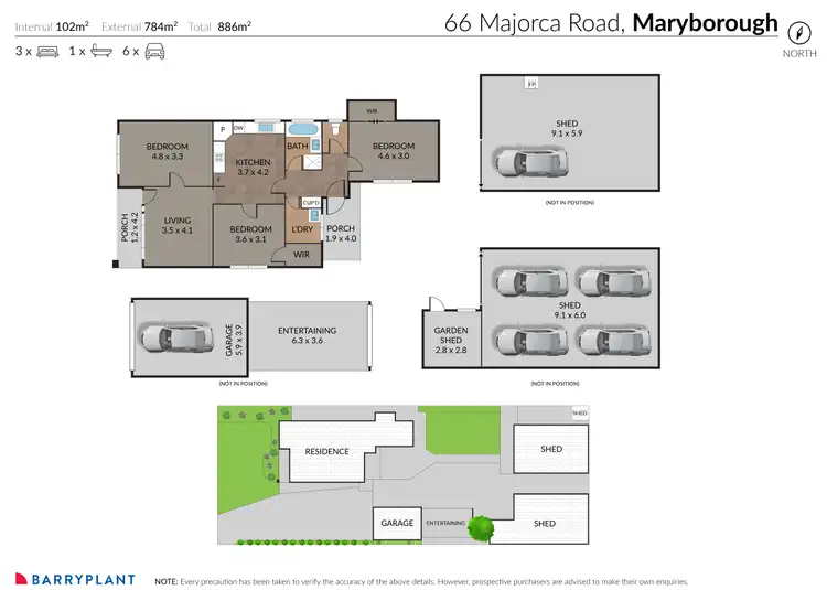 Floorplan of Homely house listing, 66 Majorca Road, Maryborough VIC 3465