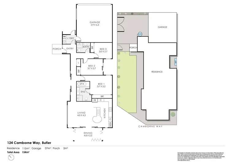 Floorplan of Homely house listing, 124 Camborne Park Way, Butler WA 6036