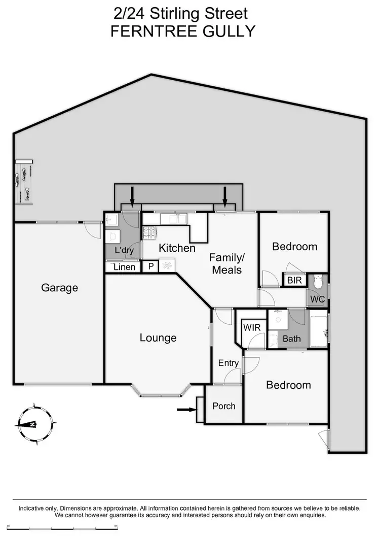 Floorplan of Homely unit listing, 2/24 Stirling Street, Ferntree Gully VIC 3156