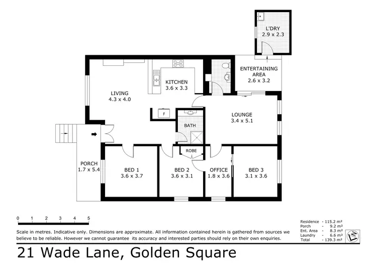 Floorplan of Homely house listing, 21 Wade Lane, Golden Square VIC 3555
