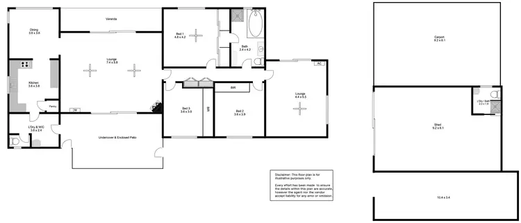 Floorplan of Homely house listing, 11 Flinders Avenue, Port Lincoln SA 5606