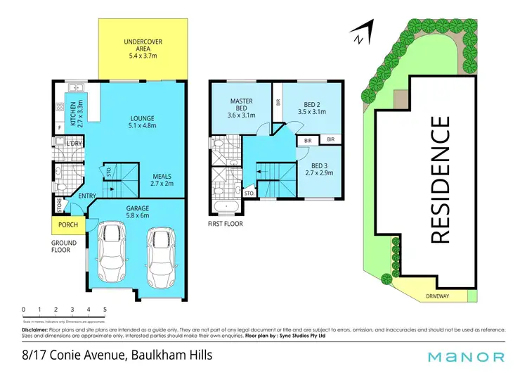 Floorplan of Homely townhouse listing, 8/17 Conie Avenue, Baulkham Hills NSW 2153