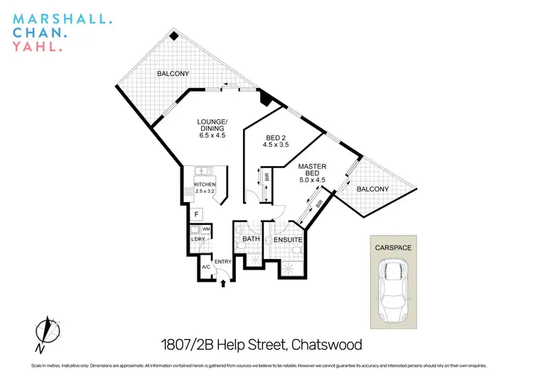 Floorplan of Homely apartment listing, 1807/2B Help Street, Chatswood NSW 2067