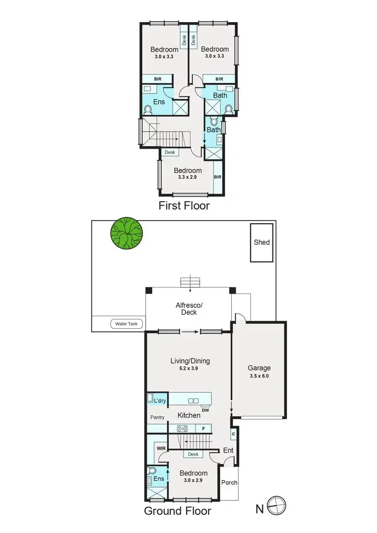 Floorplan of Homely townhouse listing, 3/47 Margaret Street, Clayton VIC 3168