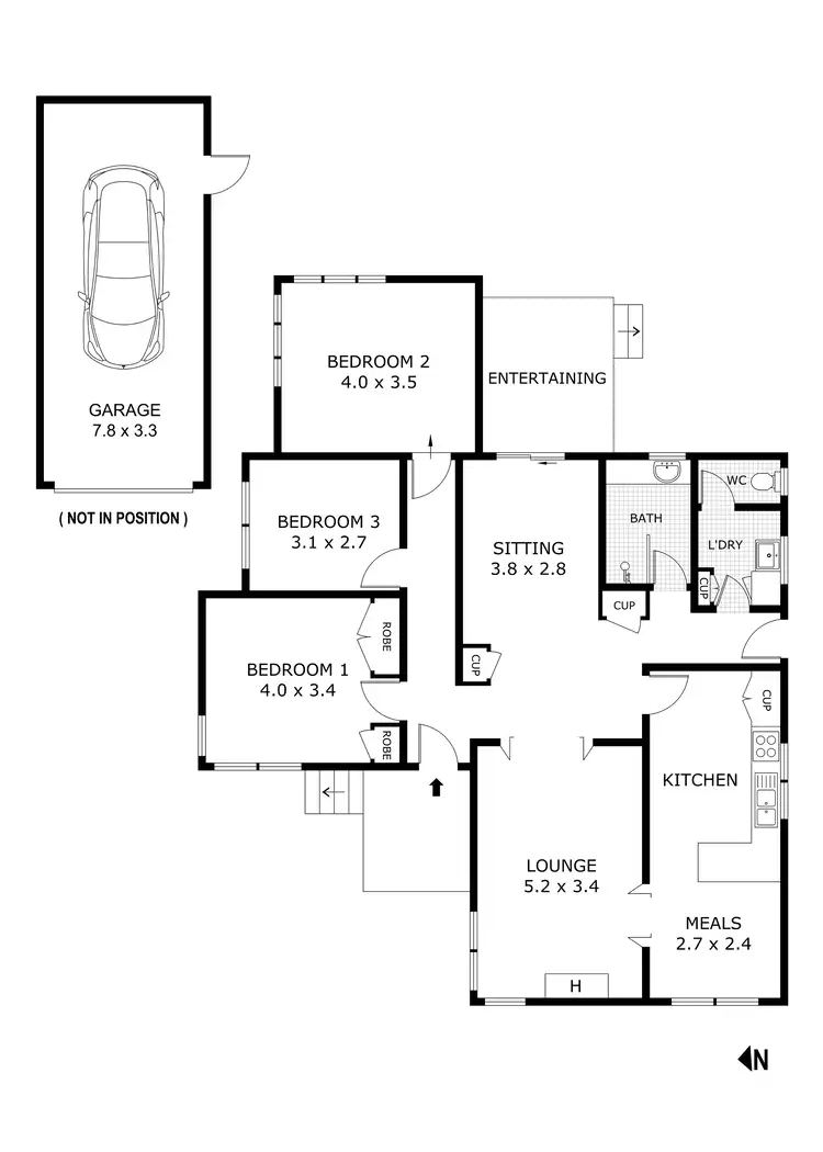 Floorplan of Homely house listing, 215 Carpenter Street, Quarry Hill VIC 3550