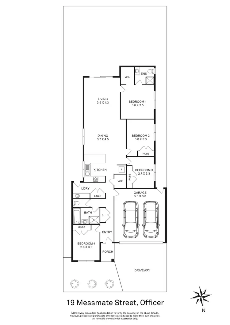 Floorplan of Homely house listing, 19 Messmate Street, Officer VIC 3809