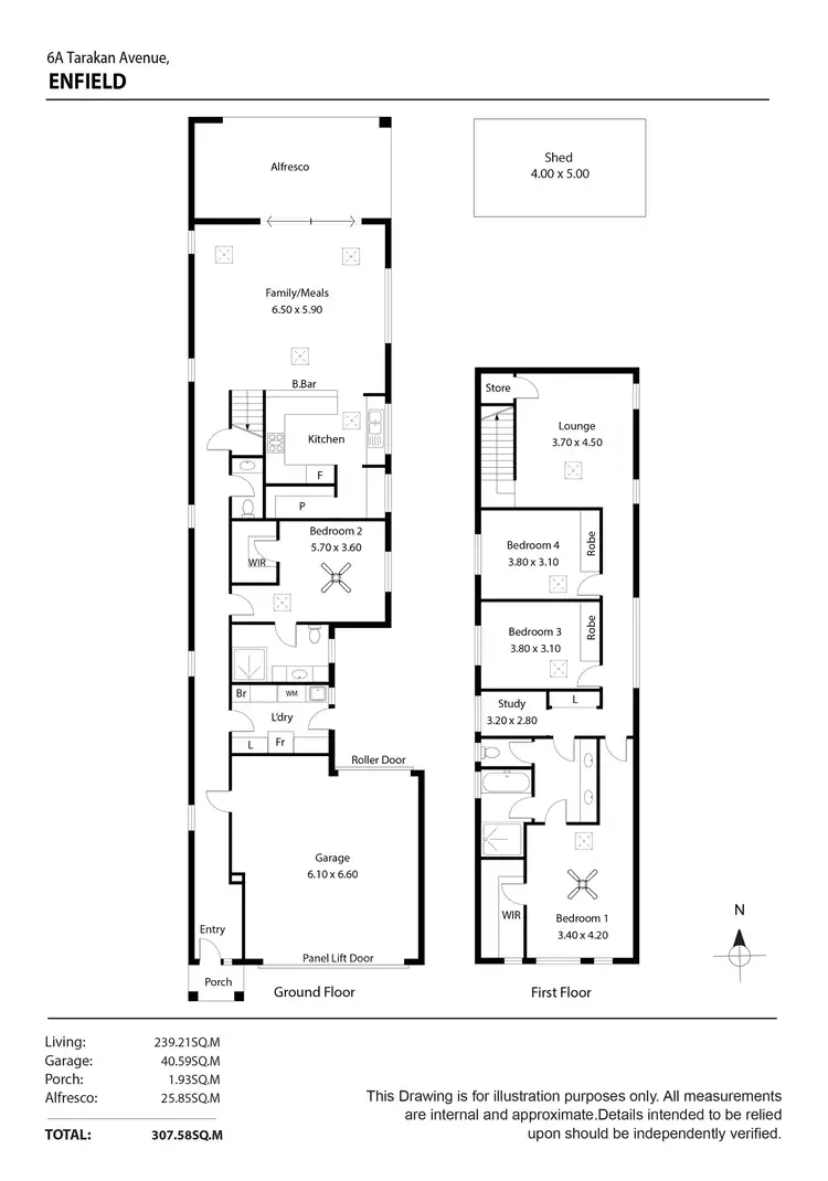 Floorplan of Homely house listing, 6a Tarakan Avenue, Enfield SA 5085