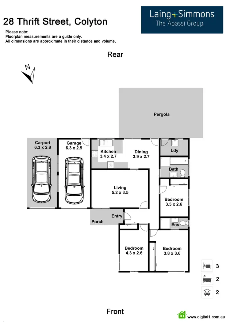 Floorplan of Homely house listing, 28 Thrift Street, Colyton NSW 2760