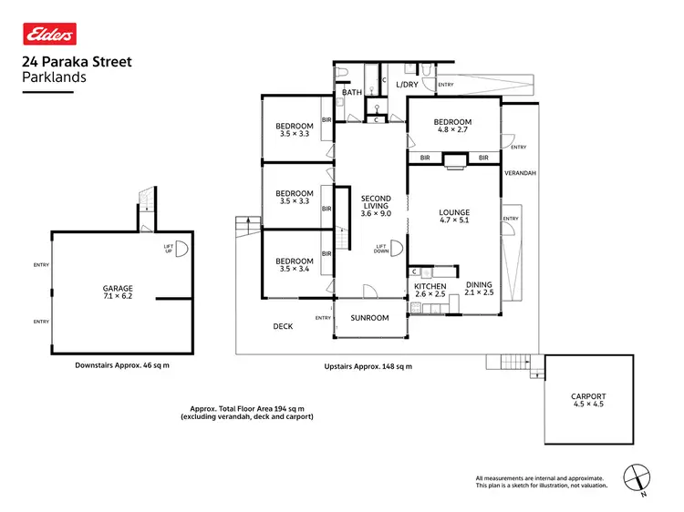 Floorplan of Homely house listing, 24 Paraka Street, Parklands TAS 7320