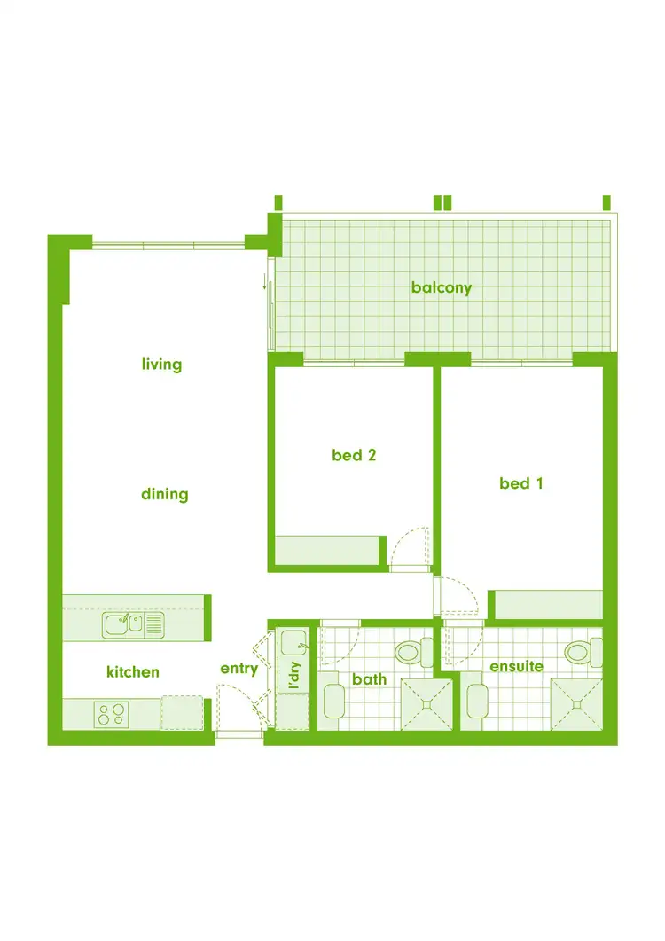 Floorplan of Homely unit listing, 145/41 Philip Hodgins Street, Wright ACT 2611