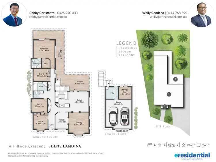 Floorplan of Homely house listing, 4 Hillside Crescent, Edens Landing QLD 4207
