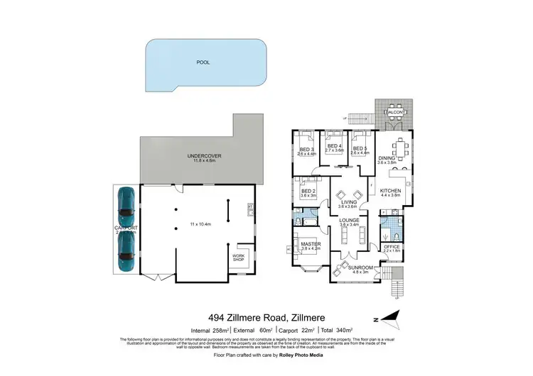 Floorplan of Homely house listing, 494 Zillmere Road, Zillmere QLD 4034