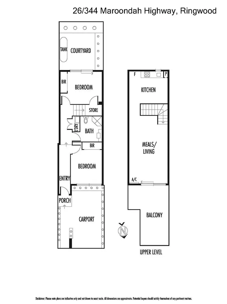 Floorplan of Homely apartment listing, 26/344 Maroondah Highway, Ringwood VIC 3134