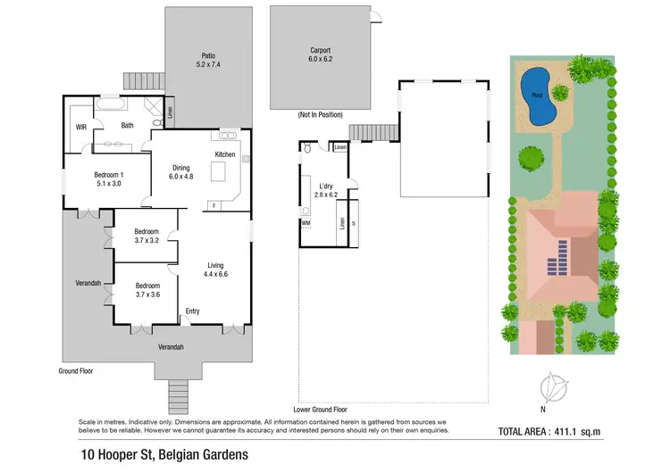 Floorplan of Homely house listing, 10 Hooper Street, Belgian Gardens QLD 4810