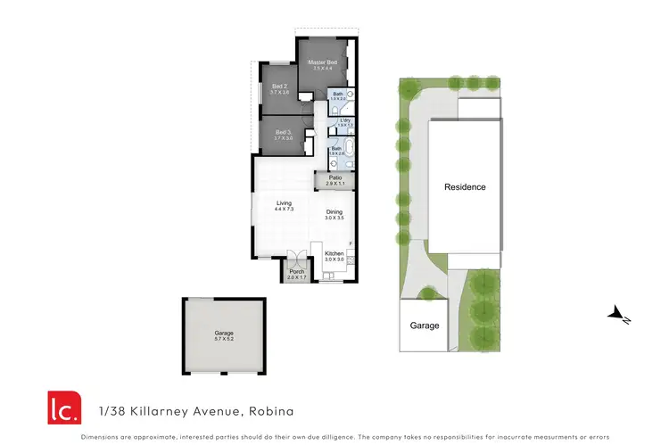 Floorplan of Homely villa listing, 1/38 Killarney Avenue, Robina QLD 4226