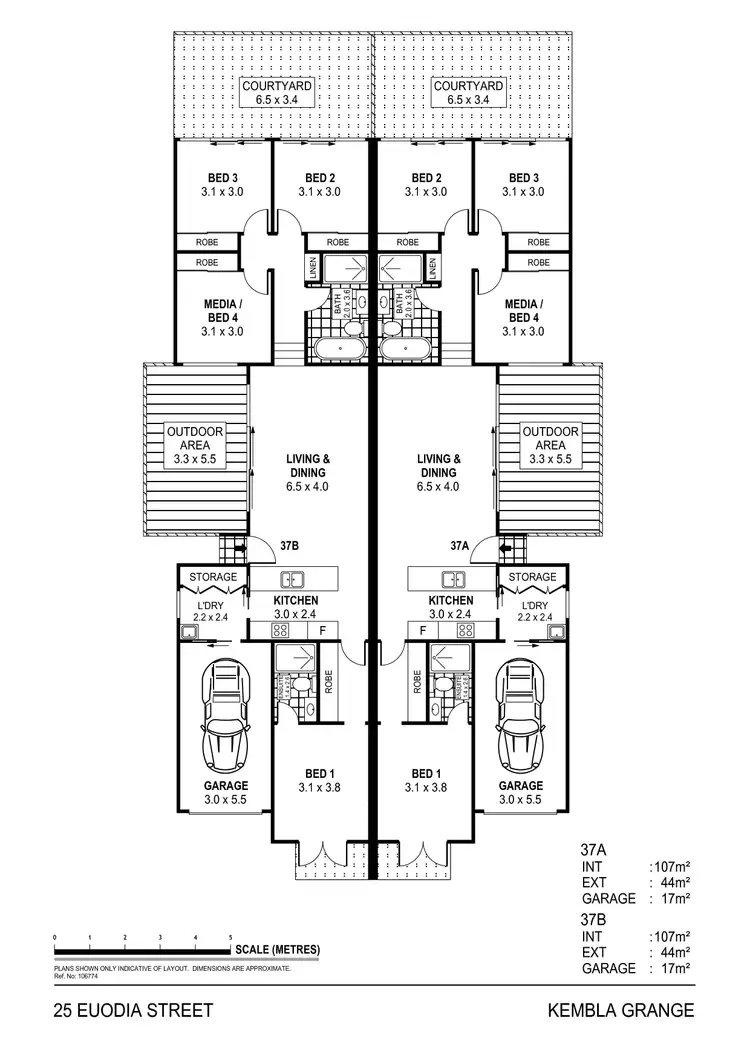 Floorplan of Homely villa listing, 25A Euodia Street, Horsley NSW 2530