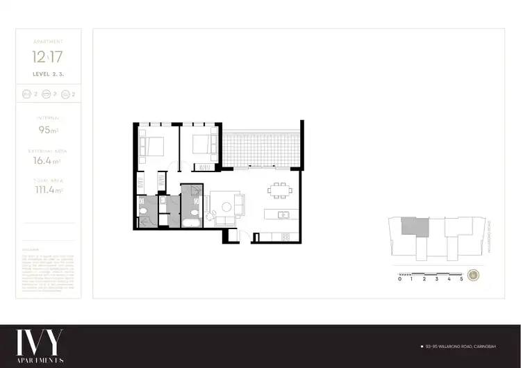 Floorplan of Homely apartment listing, 12/93 Willarong Road, Caringbah NSW 2229