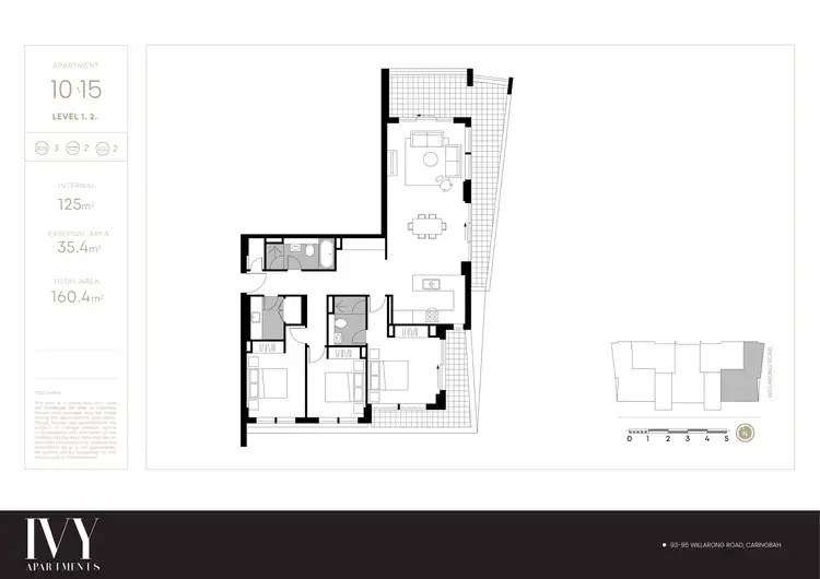 Floorplan of Homely apartment listing, 10/93 Willarong Road, Caringbah NSW 2229
