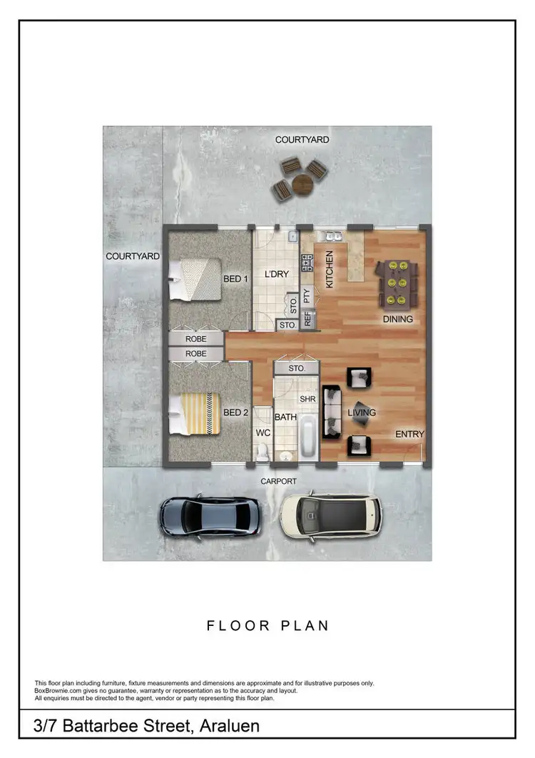 Floorplan of Homely unit listing, 3/7 Battarbee Street, Araluen NT 870