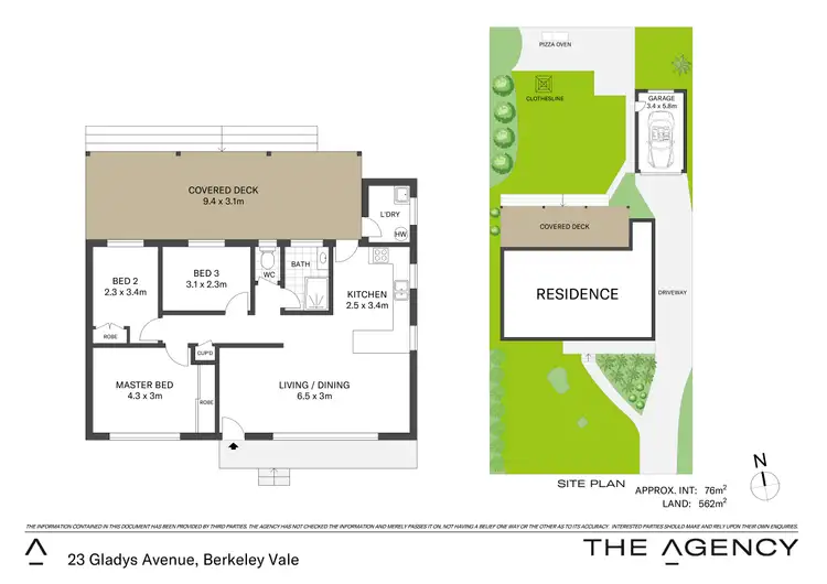 Floorplan of Homely house listing, 23 Gladys Avenue, Berkeley Vale NSW 2261