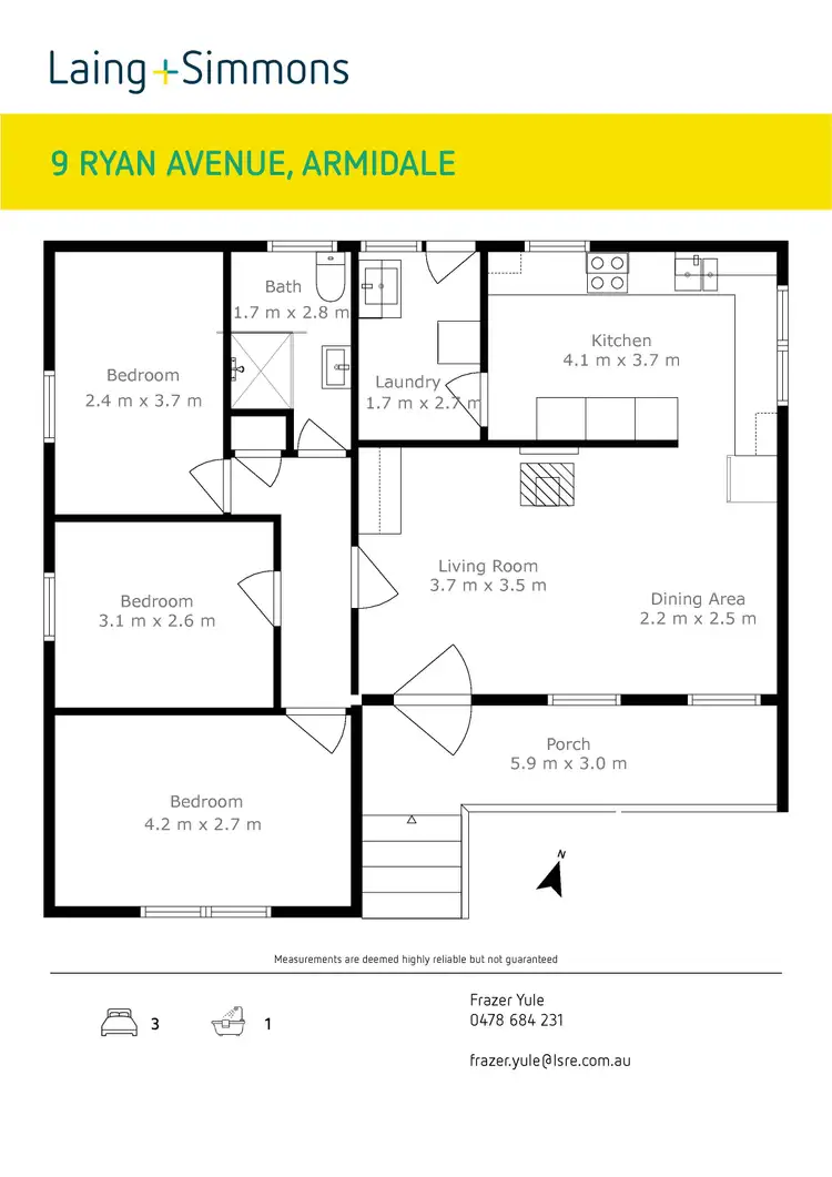 Floorplan of Homely house listing, 9 Ryan Avenue, Armidale NSW 2350