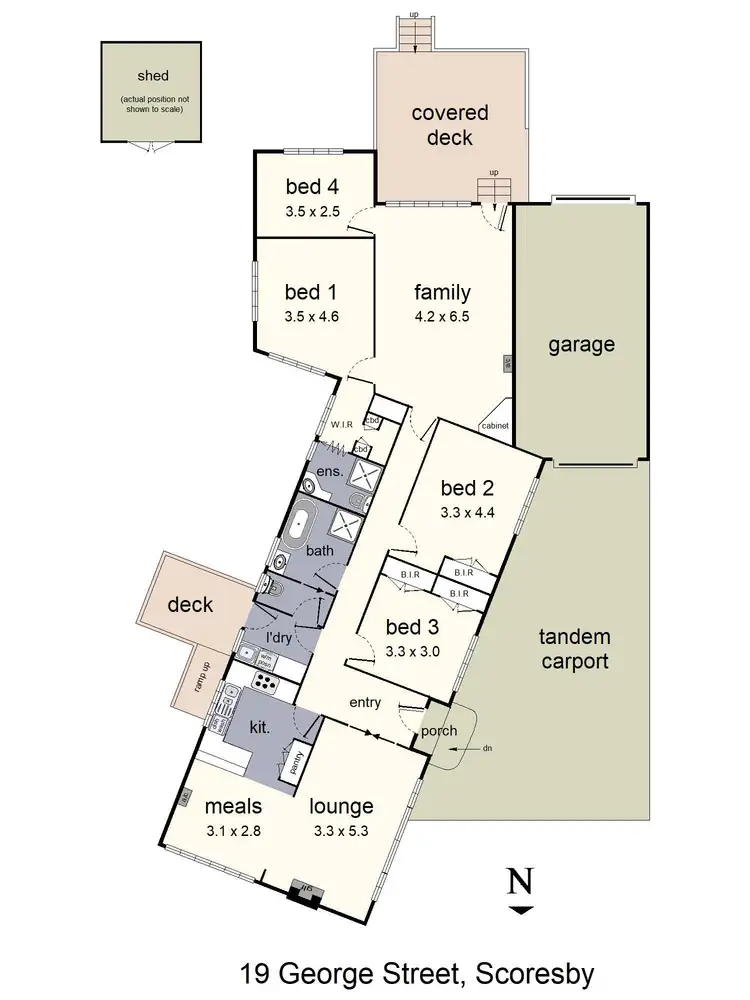 Floorplan of Homely house listing, 19 George Street, Scoresby VIC 3179
