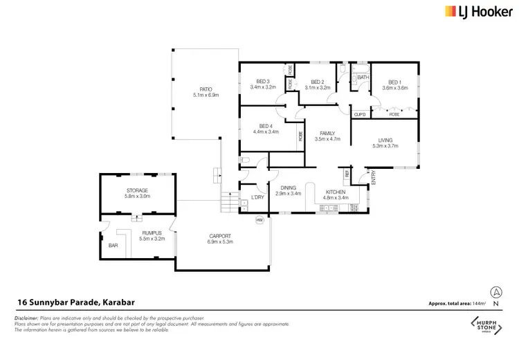Floorplan of Homely house listing, 16 Sunnybar Parade, Karabar NSW 2620