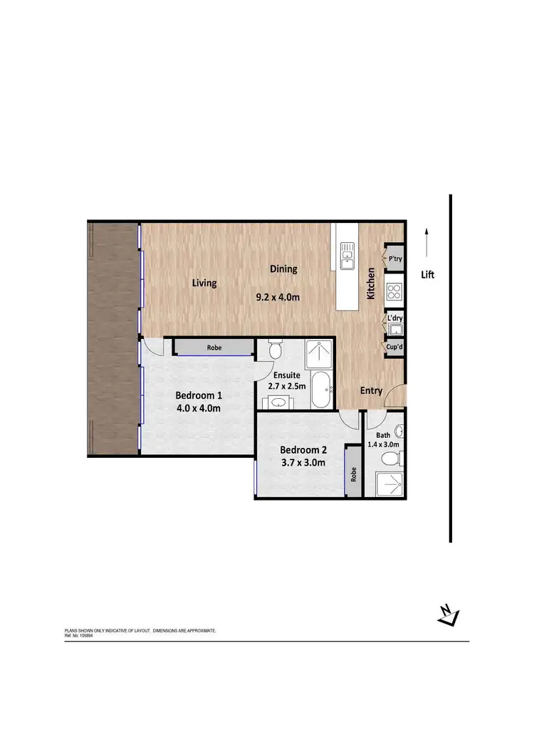 Floorplan of Homely apartment listing, 109/38 Gozzard Street, Gungahlin ACT 2912