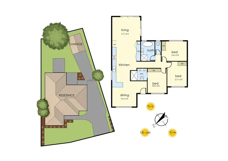 Floorplan of Homely house listing, 14 Wolsley Avenue, Frankston VIC 3199