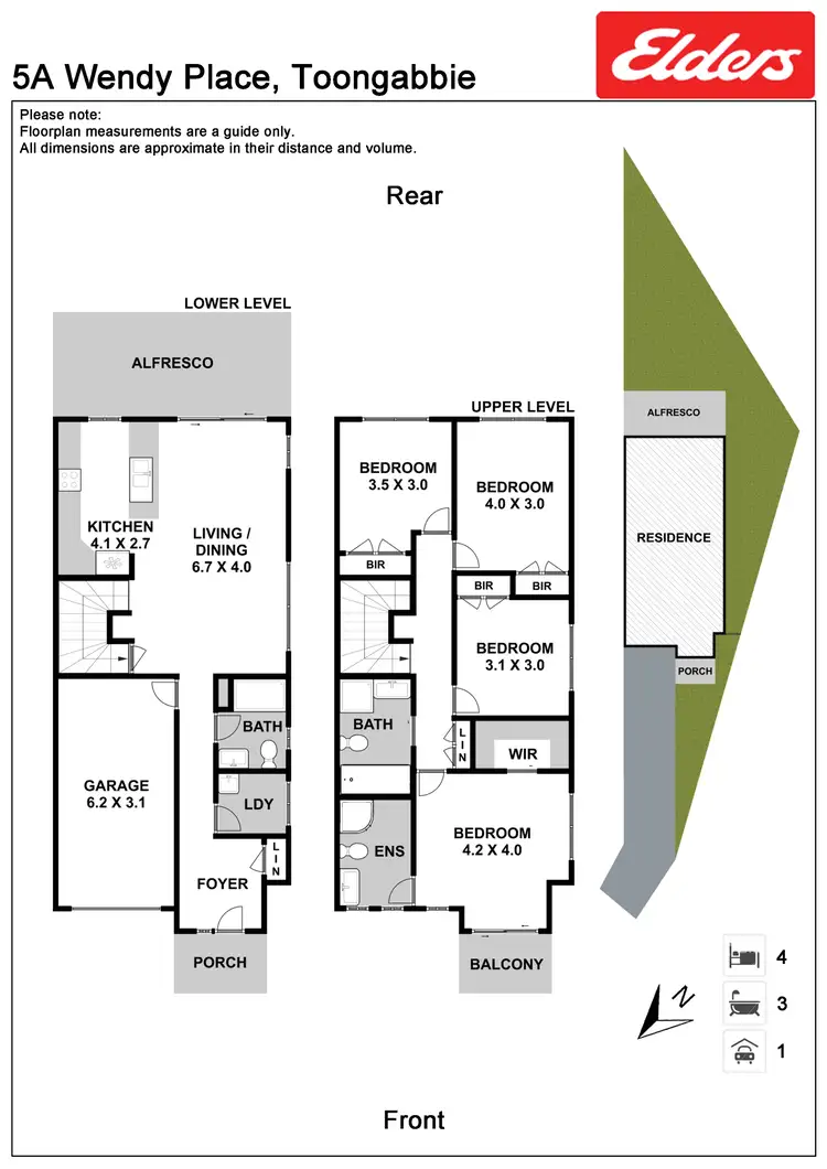 Floorplan of Homely semi-detached listing, 5A Wendy Place, Toongabbie NSW 2146