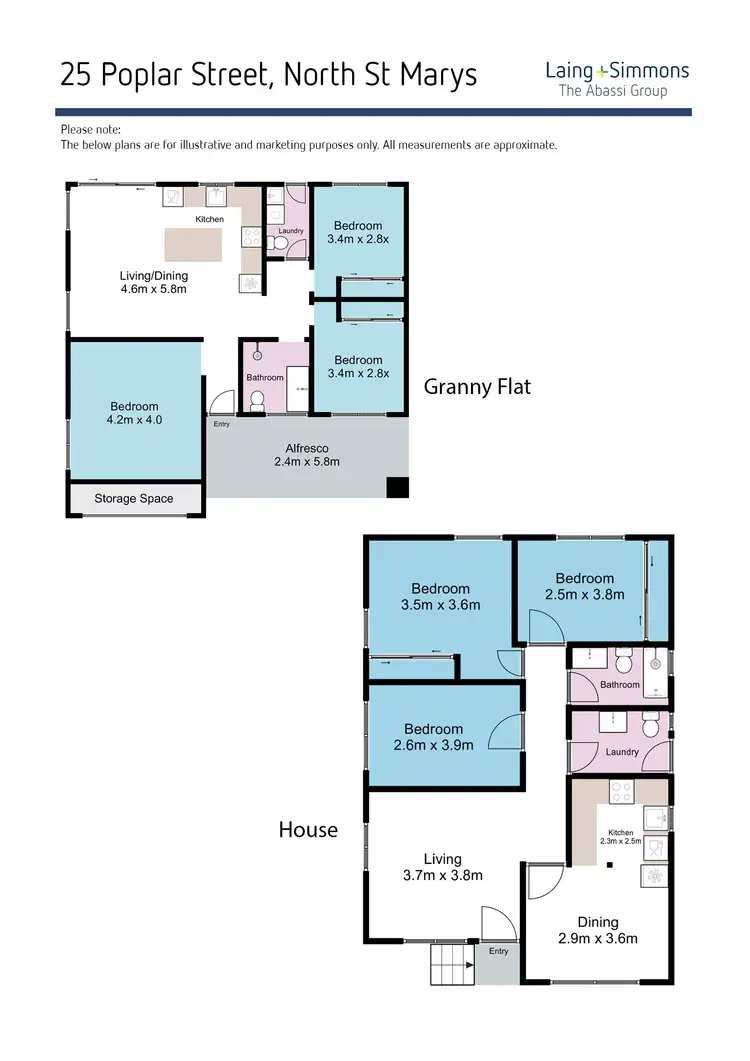 Floorplan of Homely house listing, 25 & 25A Poplar Street, North St Marys NSW 2760