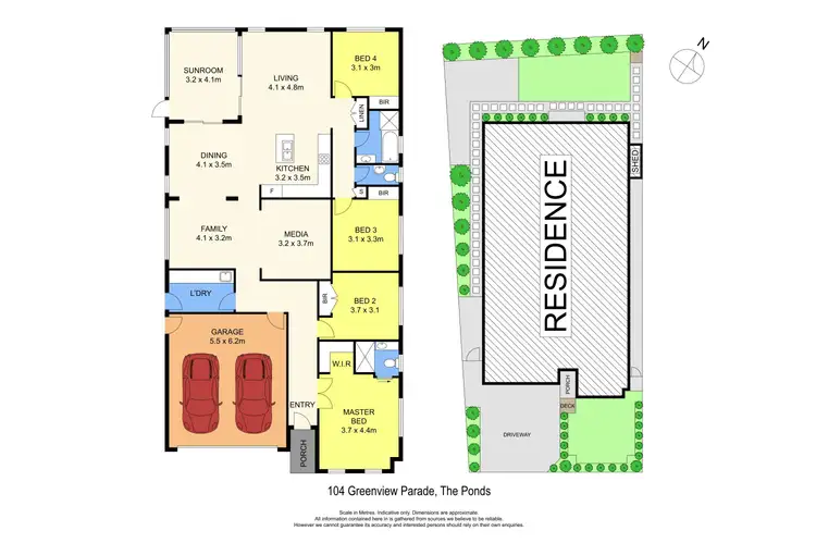 Floorplan of Homely house listing, 104 Greenview Parade, The Ponds NSW 2769