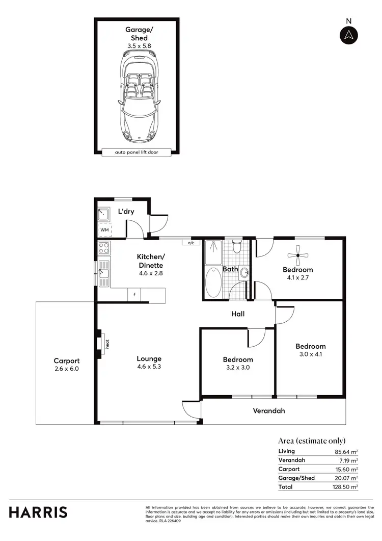 Floorplan of Homely house listing, 44 Crozier Avenue, Daw Park SA 5041